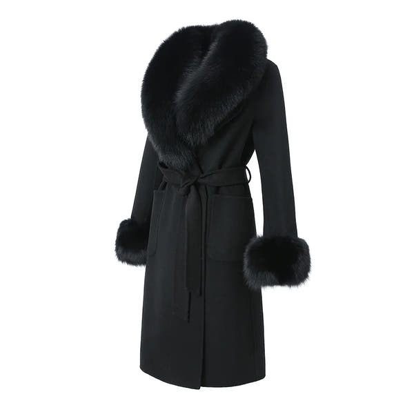 VIVANNE - TIMELESS ELEGANCE COAT (REAL FUR VERSION)