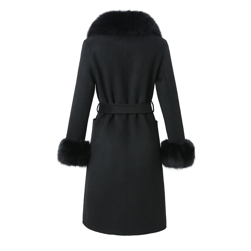 VIVANNE - TIMELESS ELEGANCE COAT (REAL FUR VERSION)