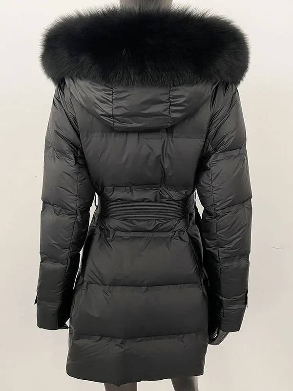 MARIAM - ELEGANT VINTERJACKER WITH REAL FOX FUR