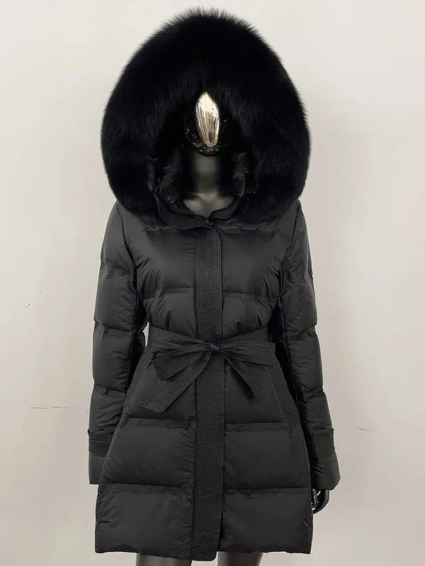 MARIAM - ELEGANT VINTERJACKER WITH REAL FOX FUR