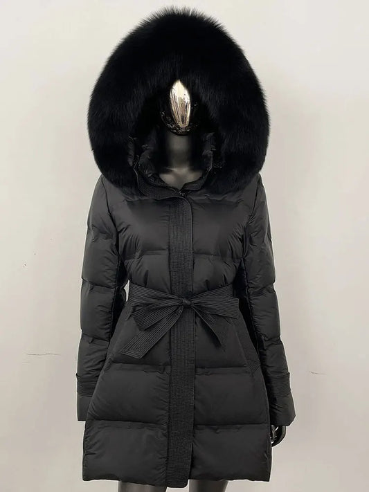 MARIAM - ELEGANT VINTERJACKER WITH REAL FOX FUR