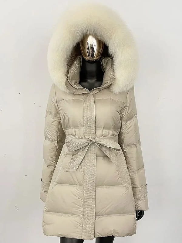 MARIAM - ELEGANT VINTERJACKER WITH REAL FOX FUR