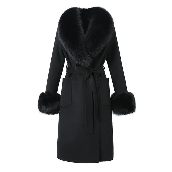 VIVANNE - TIMELESS ELEGANCE COAT (REAL FUR VERSION)