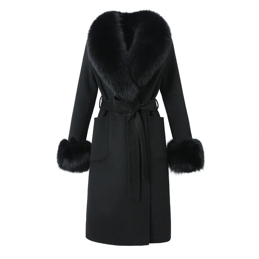 VIVANNE - TIMELESS ELEGANCE COAT (REAL FUR VERSION)